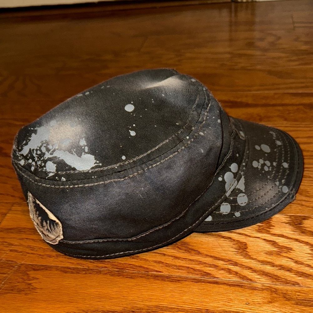 Unbranded Fitted Cadet Army Cap Hat Embellished and Destressed - Picture 3 of 5